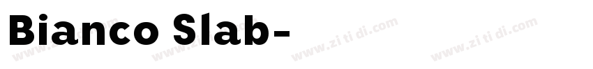 Bianco Slab字体转换